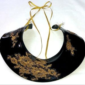 Handmade Vinyl Record Collar Jewelry from Color Vinyl 1 of a Kind Wearable Art